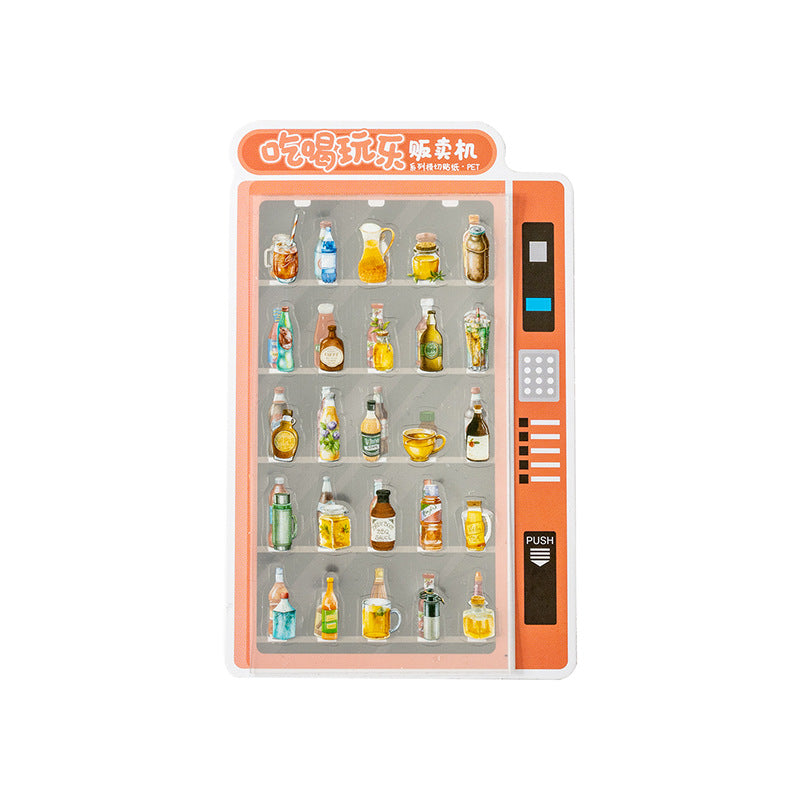 4pcs food pre-cut sticker pack (MLS25050606)