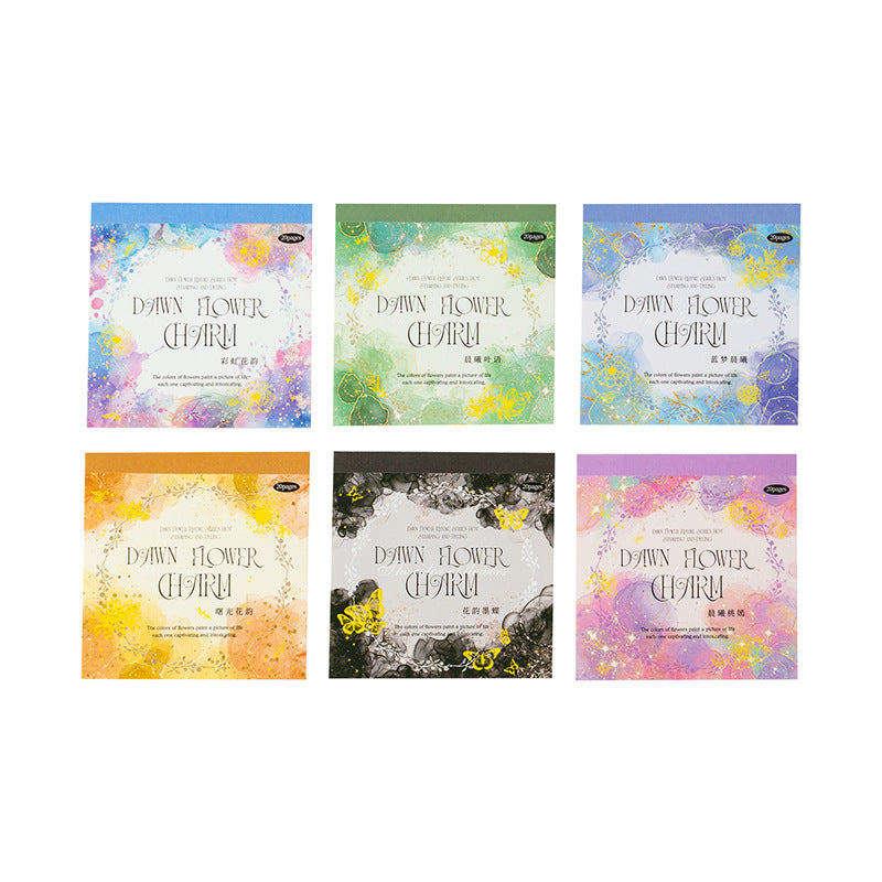 20pcs dawn flower sticker book(MLTZB25041503)