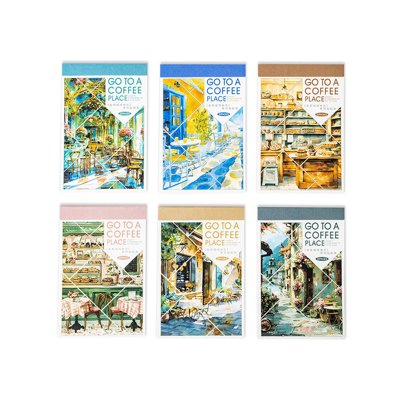 30sheets coffee sticker book (MLTZB25051903)