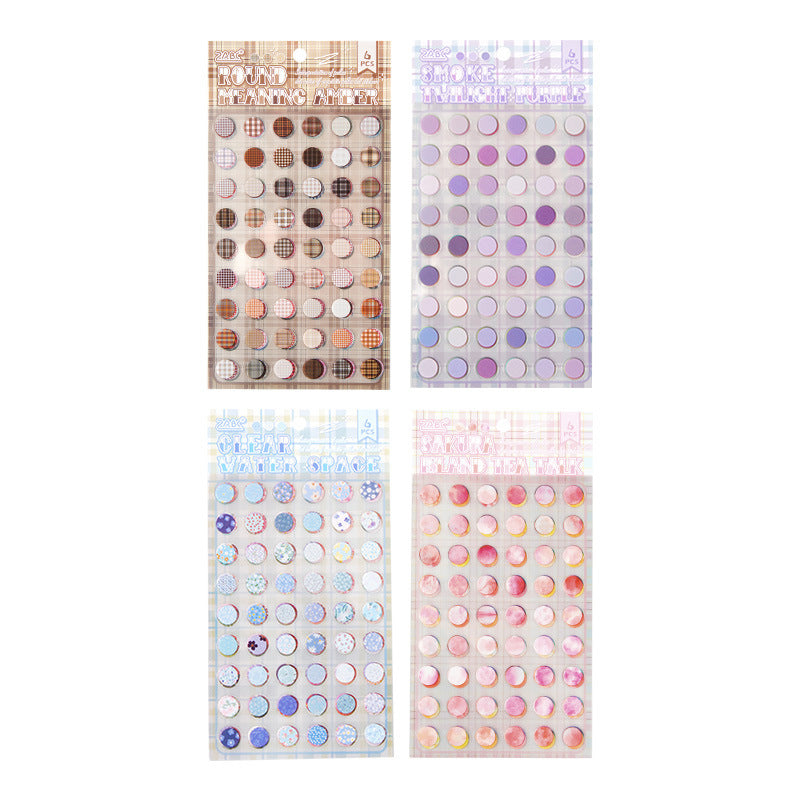 6pcs dot sticker pack (MLS25042709)
