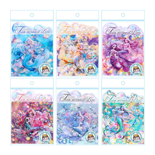 JULY 10pcs sticker pack Bubble Mermaid(MLS07192)