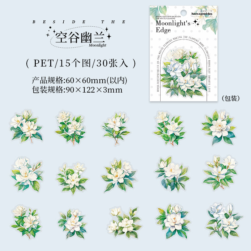30pcs flower sticker pack (MLS25050508)
