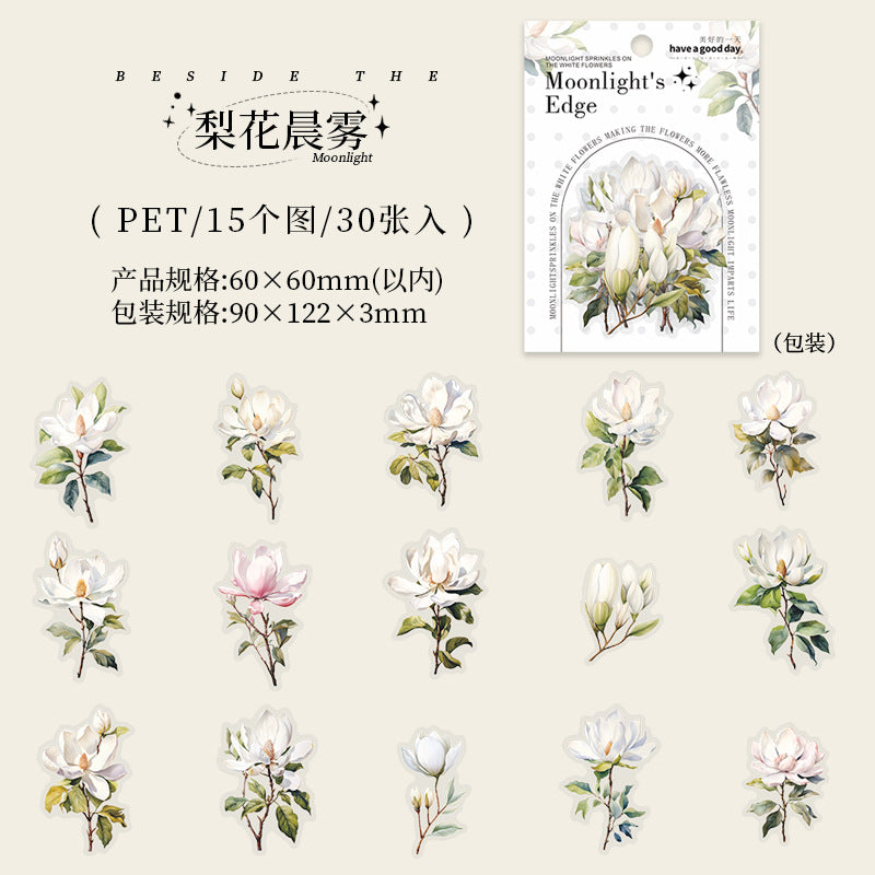 30pcs flower sticker pack (MLS25050508)