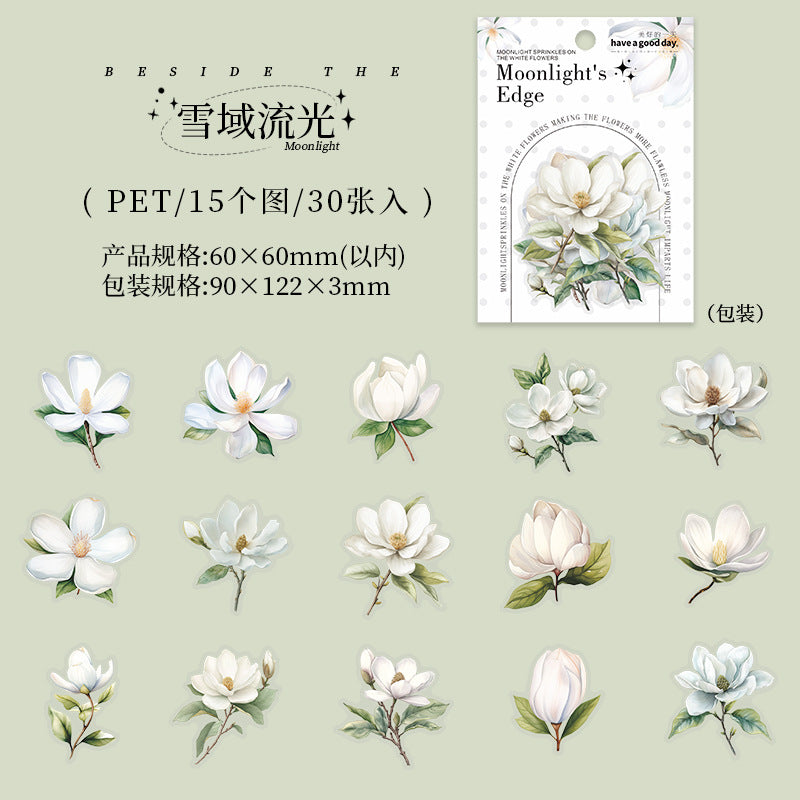 30pcs flower sticker pack (MLS25050508)