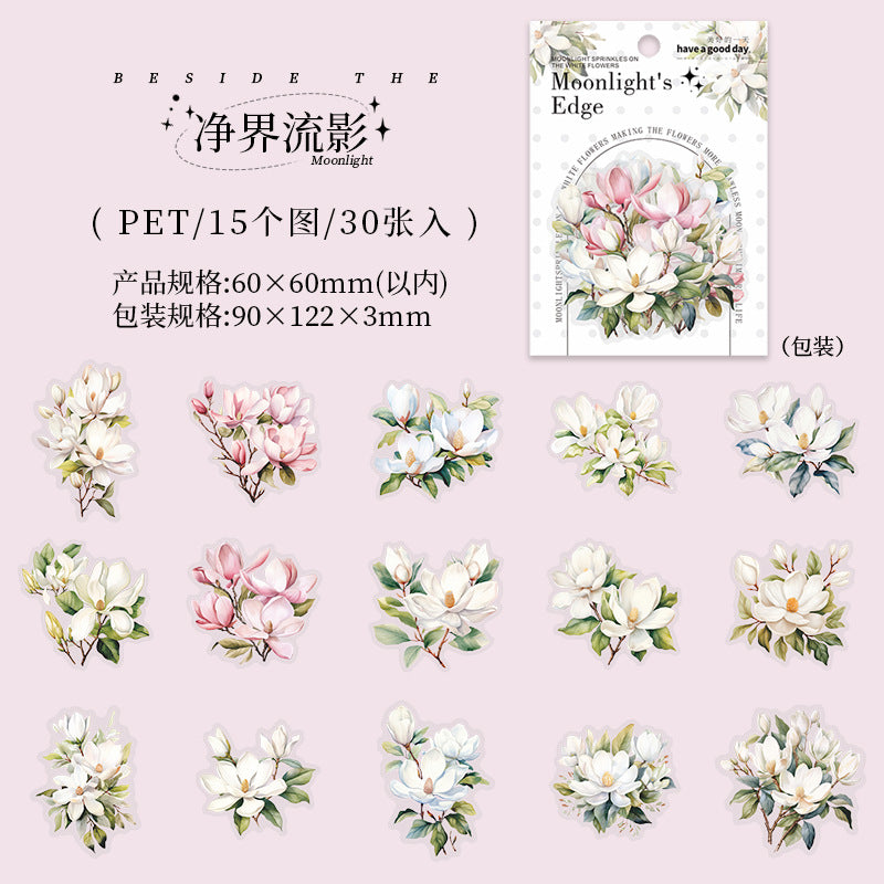 30pcs flower sticker pack (MLS25050508)
