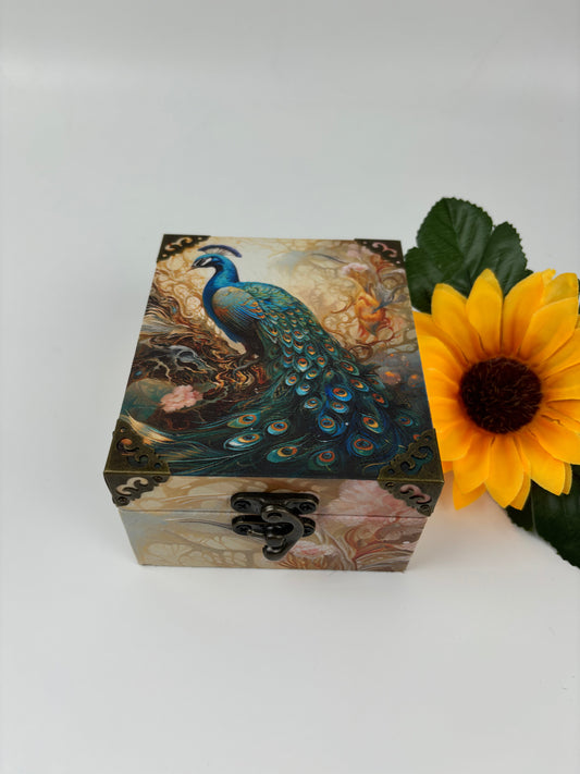 1pc ATC PEACOCK  storage box (MLATCB102205)