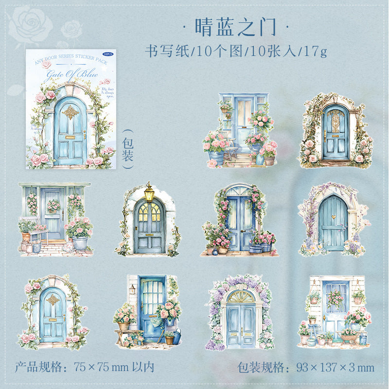 10pcs door sticker pack (MLS25040201)