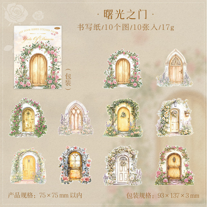 10pcs door sticker pack (MLS25040201)