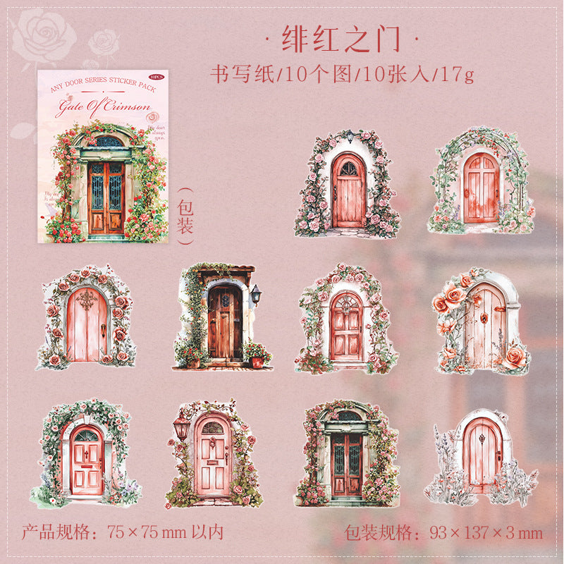 10pcs door sticker pack (MLS25040201)