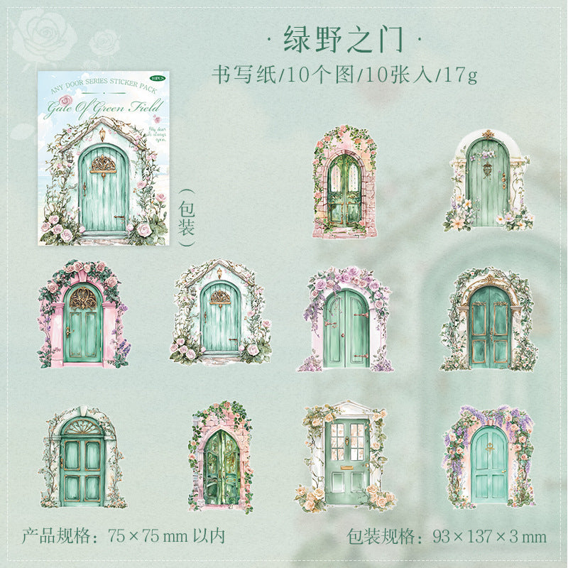 10pcs door sticker pack (MLS25040201)