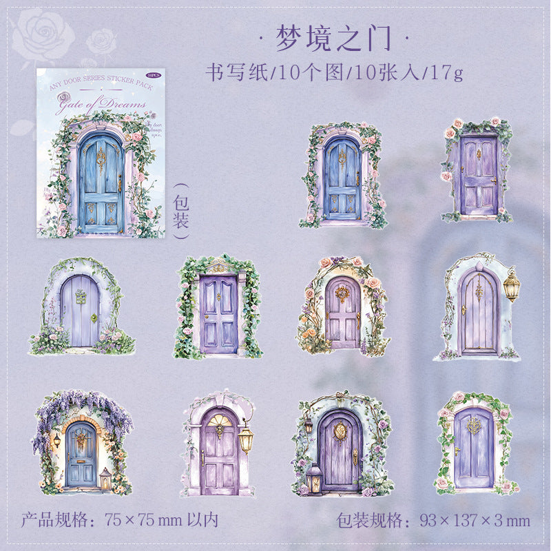 10pcs door sticker pack (MLS25040201)