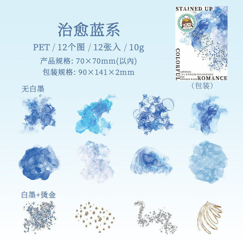 12pcs color sticker pack (MLS25040807)