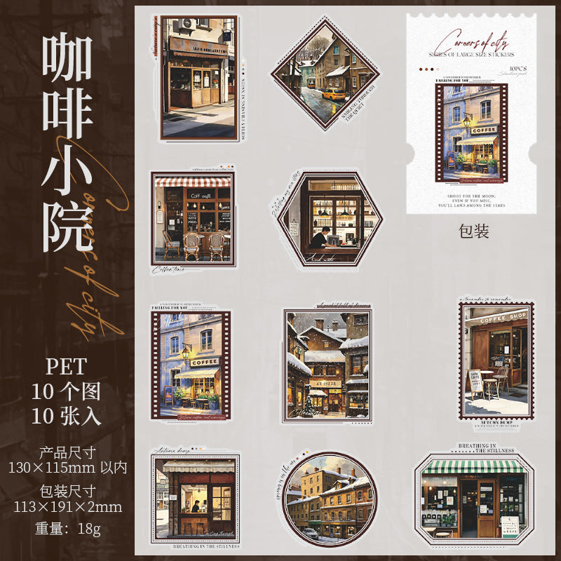 10pcs city sticker pack (MLS25040904)