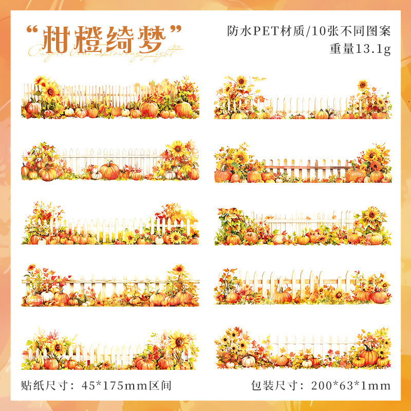 10pcs flower sticker pack (MLS25041901)
