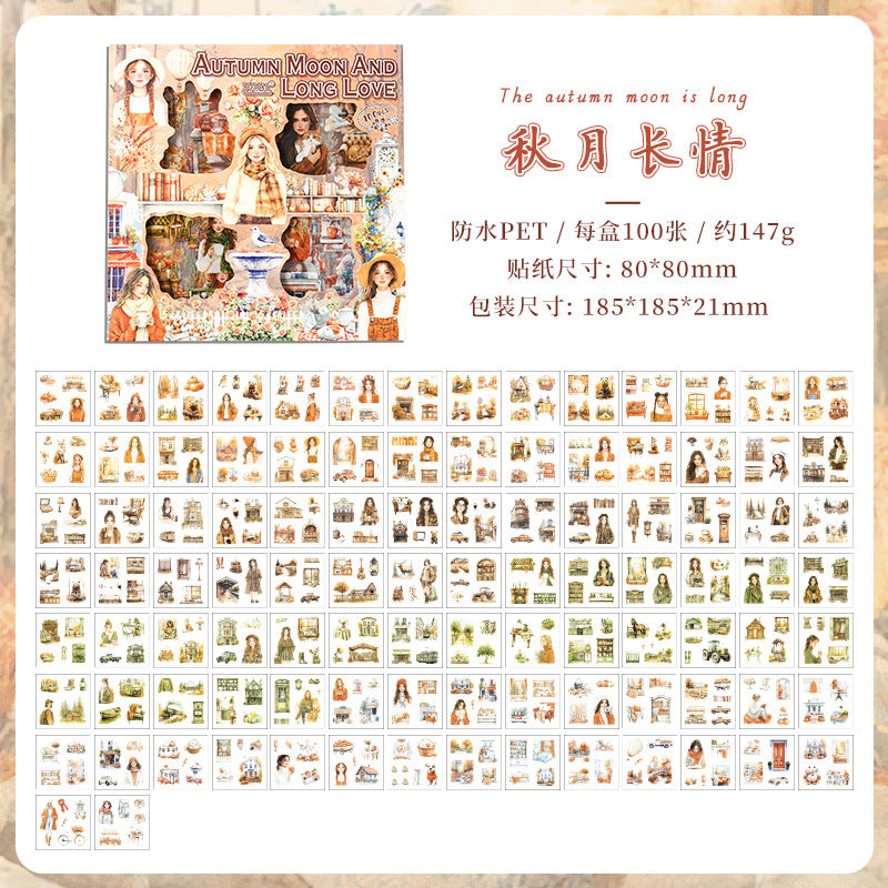 100pcs season sticker box (MLS25042308)