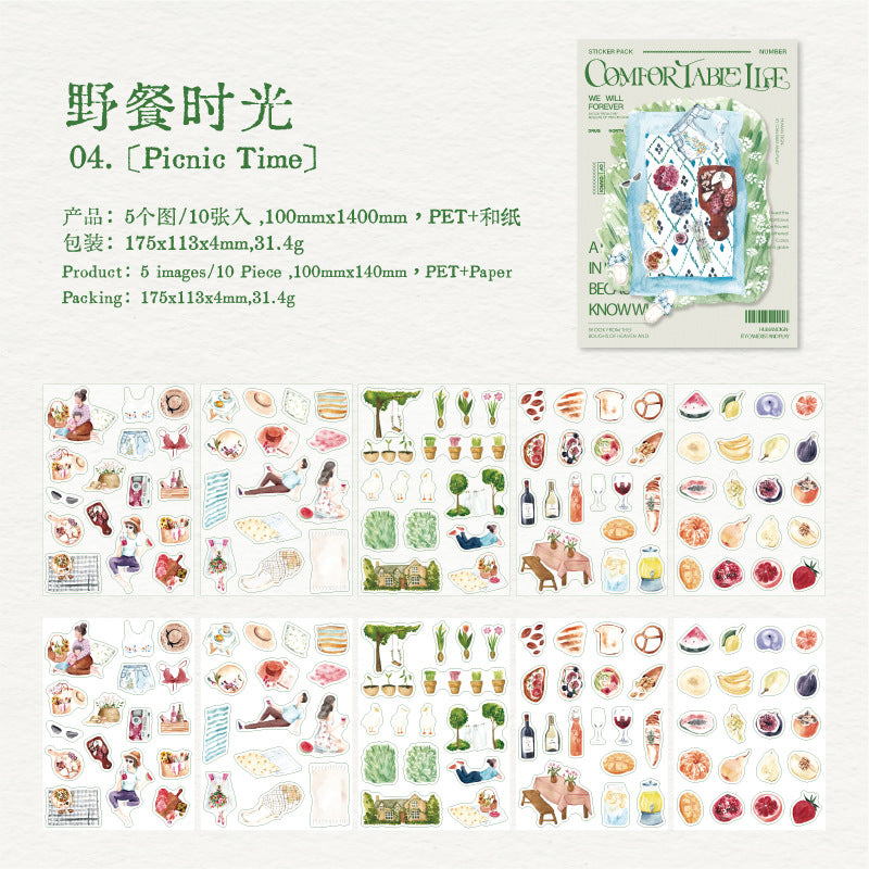 10pcs life sticker pack（MLS25042701）