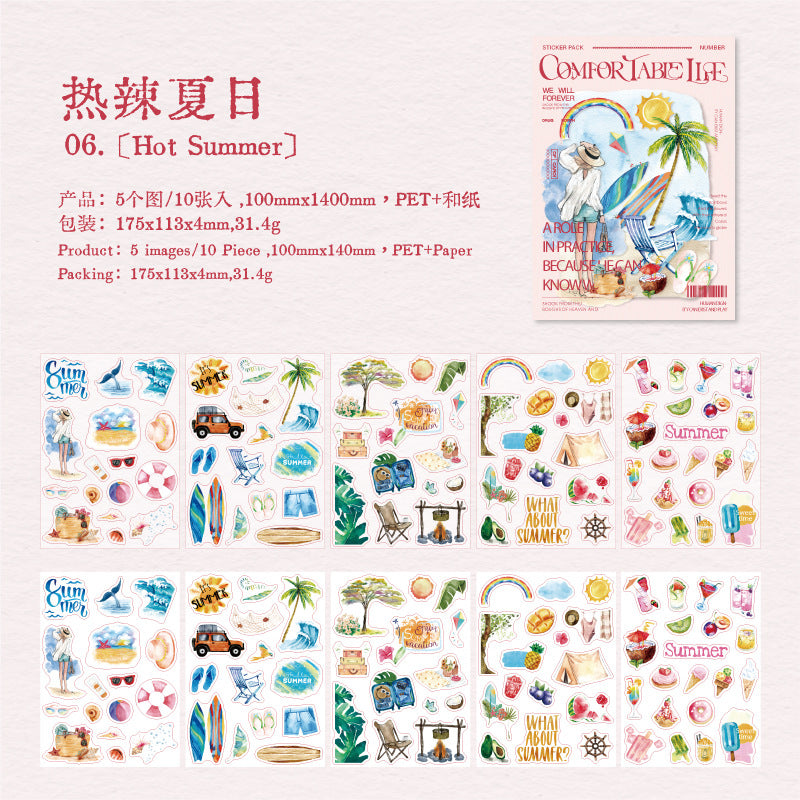 10pcs life sticker pack（MLS25042701）