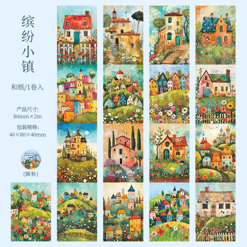 1 roll town life washi-tape (MLT25042707)