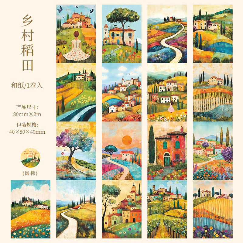 1 roll town life washi-tape (MLT25042707)