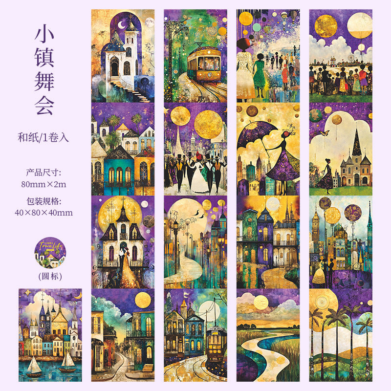 1 roll town life washi-tape (MLT25042707)