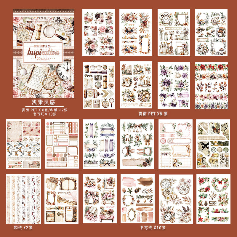 20sheets characters sticker book (TZB25042801)